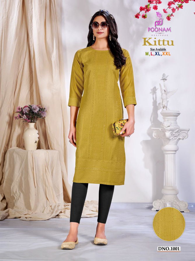 Poonam Kittu Ethnic Wear Wholesale Designer Kurtis Catalog